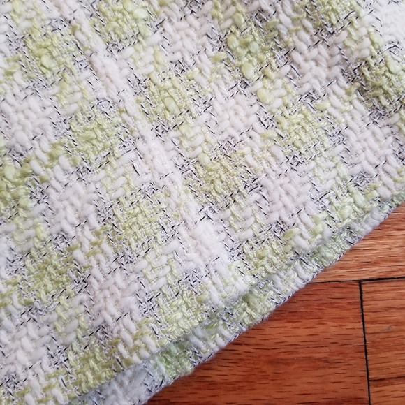 Donna Gray Plaid Jacket Spring Green Multi 6 - Picture 8 of 8